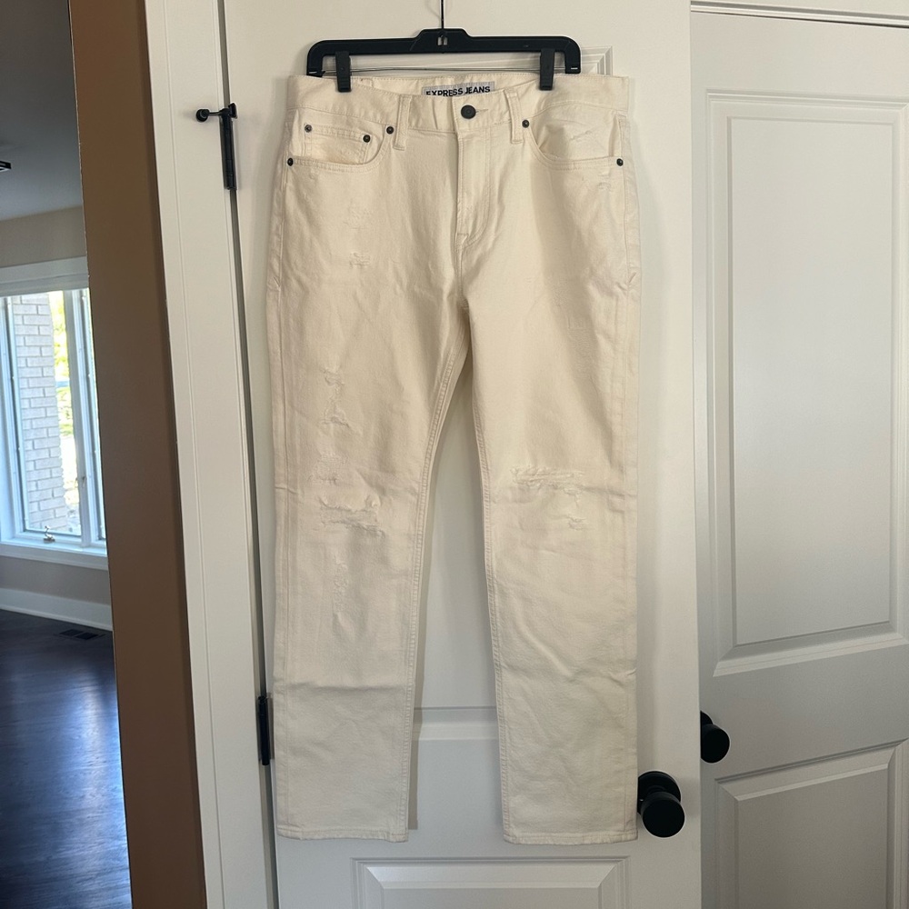 Express distressed Rocco slim fit jeans